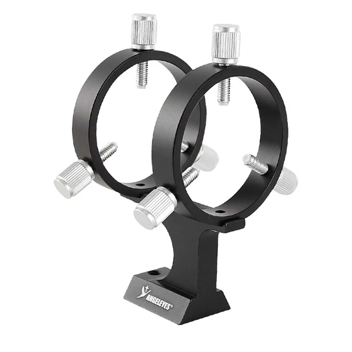 Neue Angeleyes verstellbare Sucherfernrohrhalterung, 50 mm Doppelring, 6-Punkt-Schraube, Leitfernrohrhalterung für astronomisches Teleskop, Schwarz