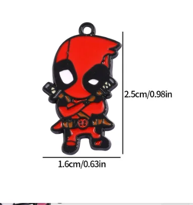 الكثير الكرتون 10 قطع المعادن المينا سحر الأقراط DIY مفتاح سلسلة قلادة قلادة سوار مجوهرات النتائج اليدوية هدية