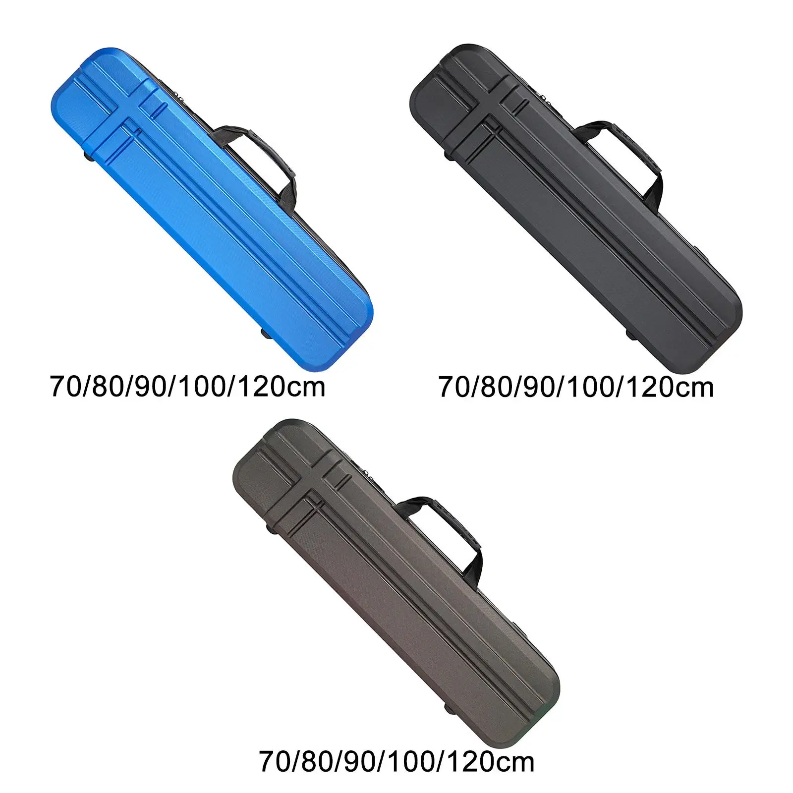 

Fishing Rod Storage Bag Hard Shell EVA Carry Bag Adjustable Shoulder Strap