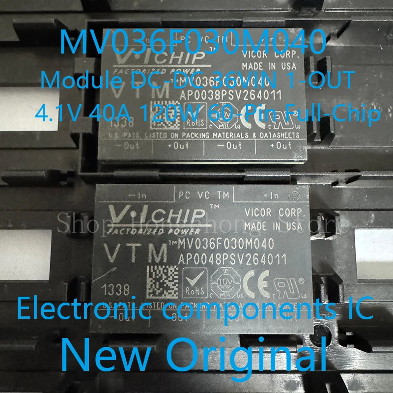 New Original MV036F030M040 Module DC-DC 36VIN 1-OUT 4.1V 40A 120W 60-Pin Full-Chip 1PCS