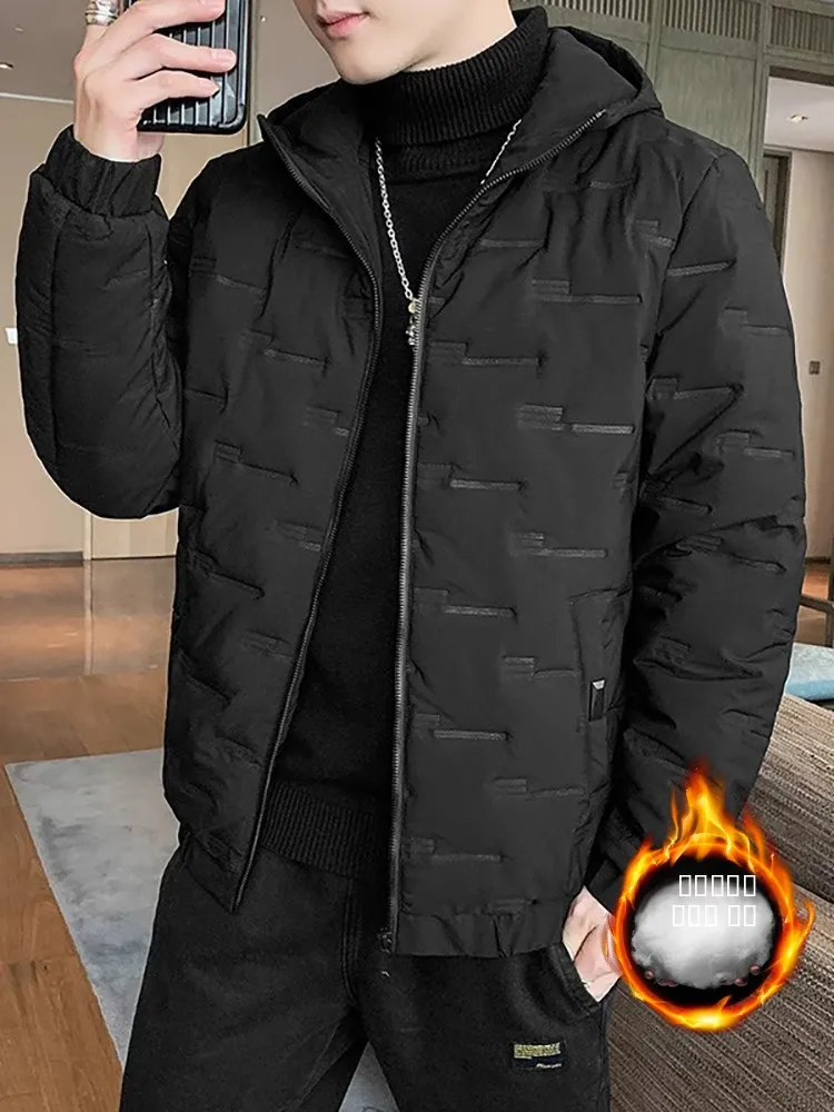 

Мужская утепленная хлопковая куртка на осень-зиму: теплая, модная, универсальная, морозостойкая верхняя одежда на молнии с длинными рукавами