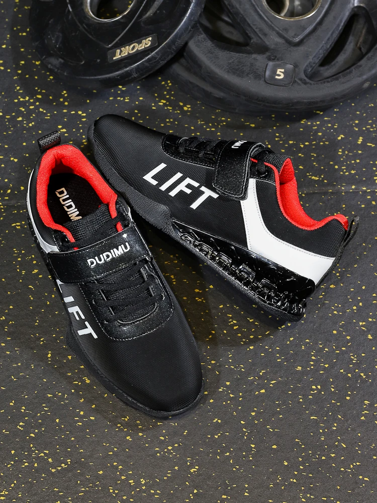 Hot Men's Weightlifting Shoes Men's Bodybuilding Deep Squat Weightlifting Shoes Gym Training Weightlifting Shoes