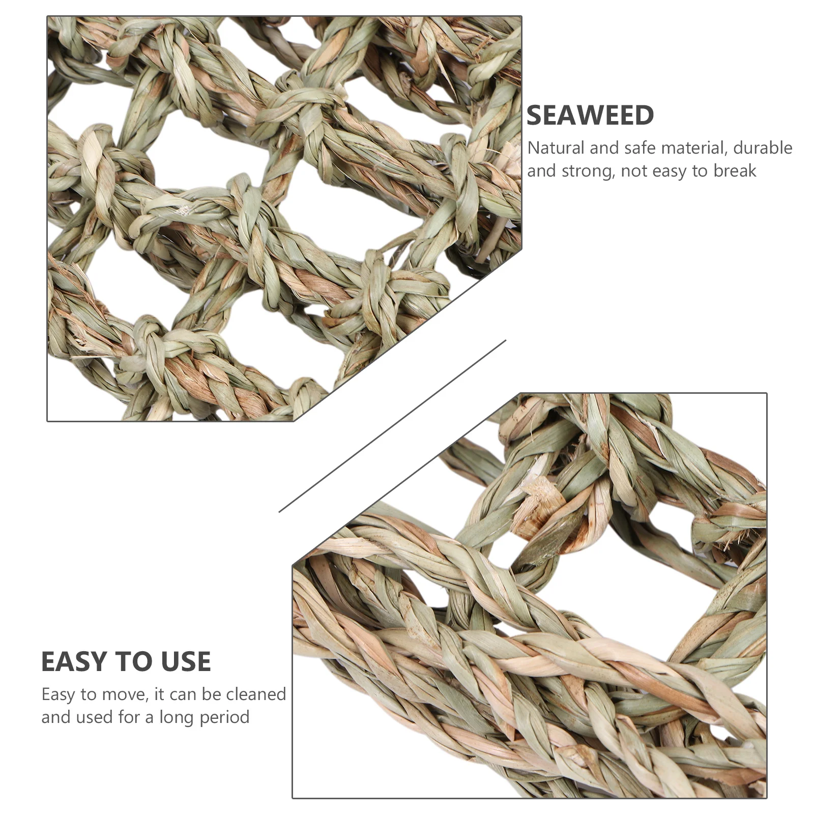 

2pcs Lizard Grass Mat Woven Pet Hammock For Reptiles Natural Sleeping Bed Hanging Nest Bearded Dragon Gecko Cat Dog Pet Supply