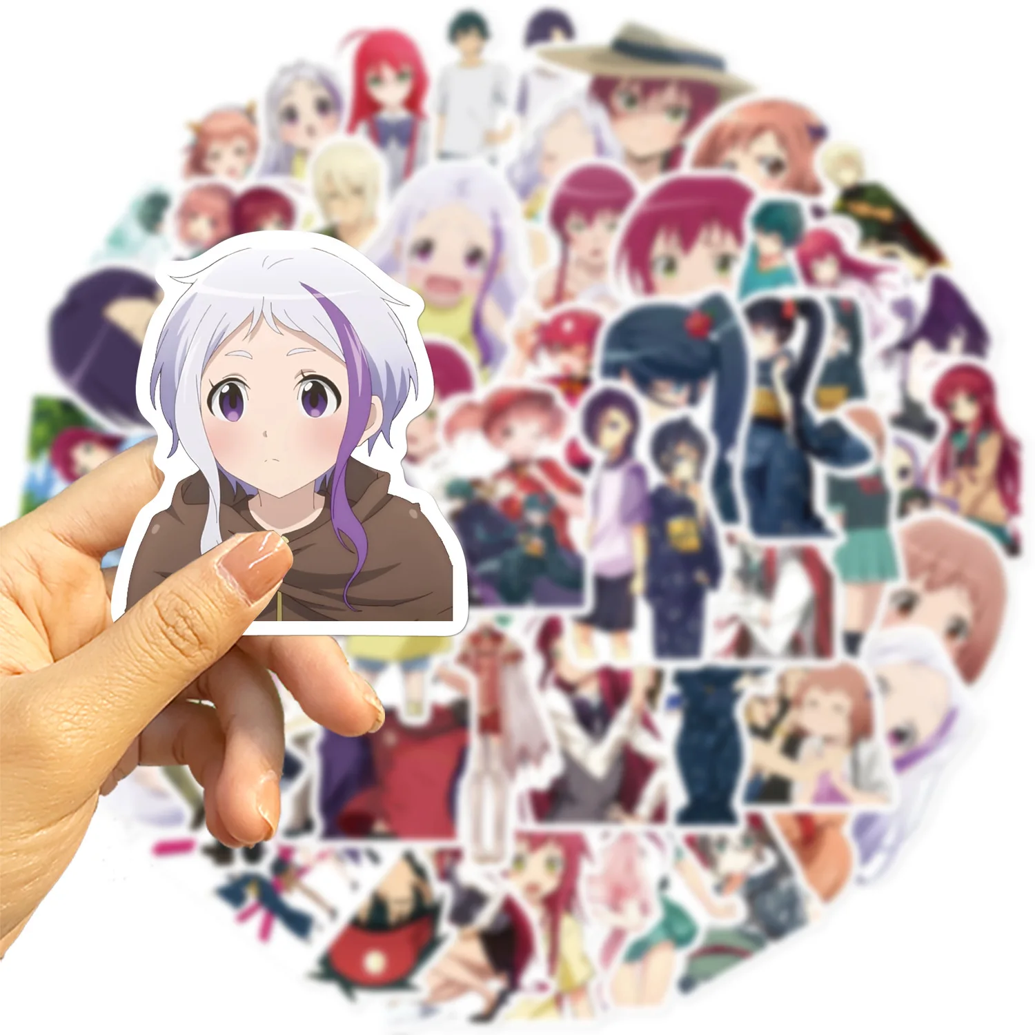 

10/50PCS Let's work! Lord Demon King Graffiti Stickers Cartoon Kawaii for Water Cup Phone Computer Notebook Stationery Luggage