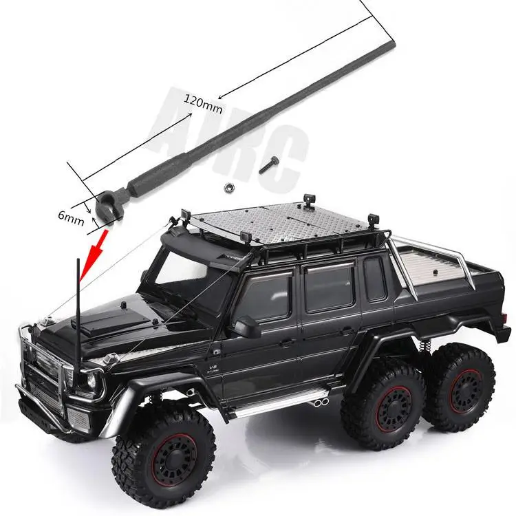 ل 4x4 6x6 G63 G500 النايلون التناظرية هوائي التحكم عن بعد سيارة ترقية أجزاء أجزاء سيارة التحكم عن بعد