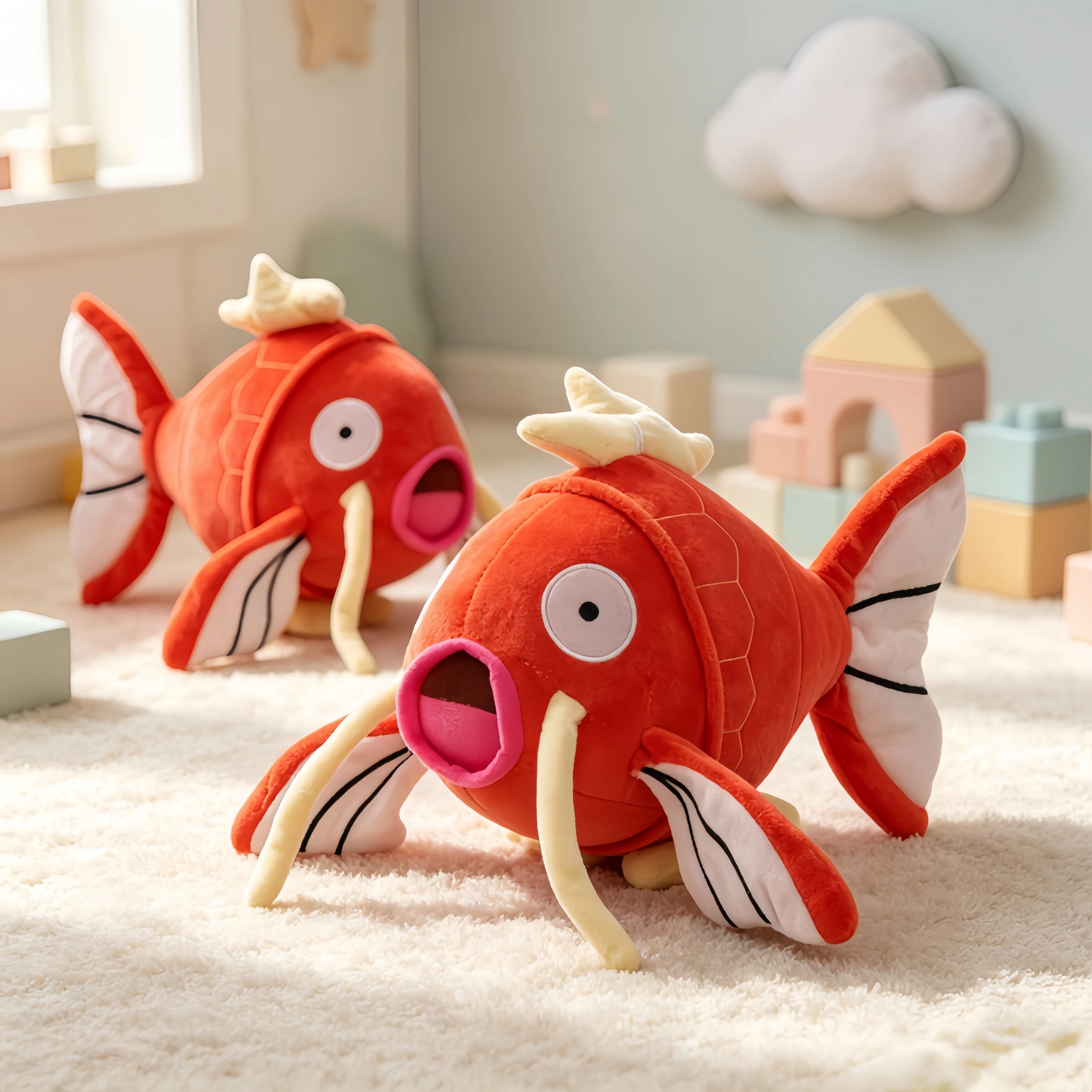 Pokemon Red Magikarp Plüschtiere Gyarados Plüschpuppe Weiche Stofftiere Hobbys Sammlung Geschenk für Geburtstag Weihnachten