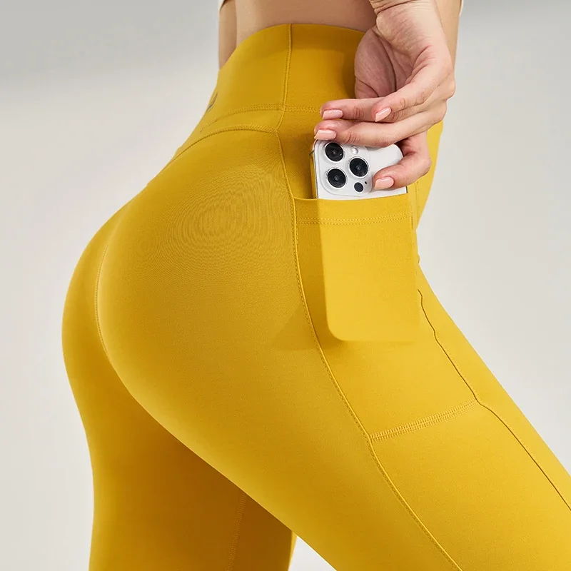 Pantalon de yoga taille haute pour femme, leggings commandés bout à bout pêche, extérieur, pantalon de survêtement à séchage rapide, course à pied, fitness, pantalon sans trace