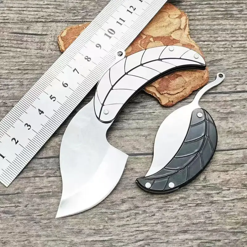 Outdoor leaf knife, key folding knife, letter opening knife, fruit knife, mini knife, stainless steel leaf knife