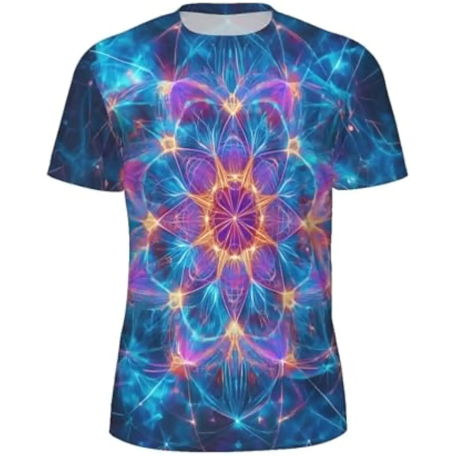 تي شيرتات قصيرة الأكمام مطبوعة ثلاثية الأبعاد للرجال، مقاس كبير 6XL تي شيرت للبالغين ملابس عصرية للرجال بأشكال غير منتظمة #5