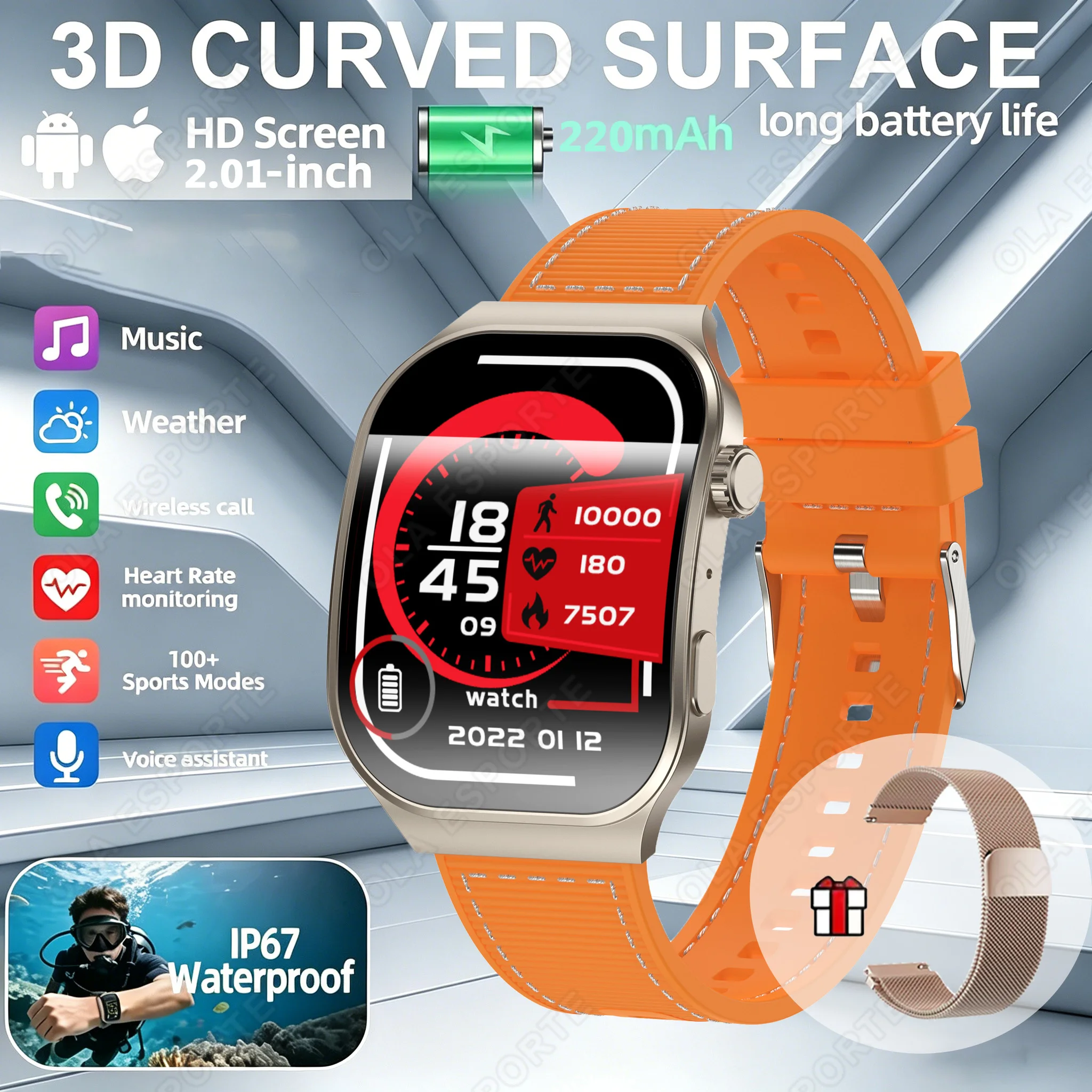 Bluetooth Call Smart Watch for Men