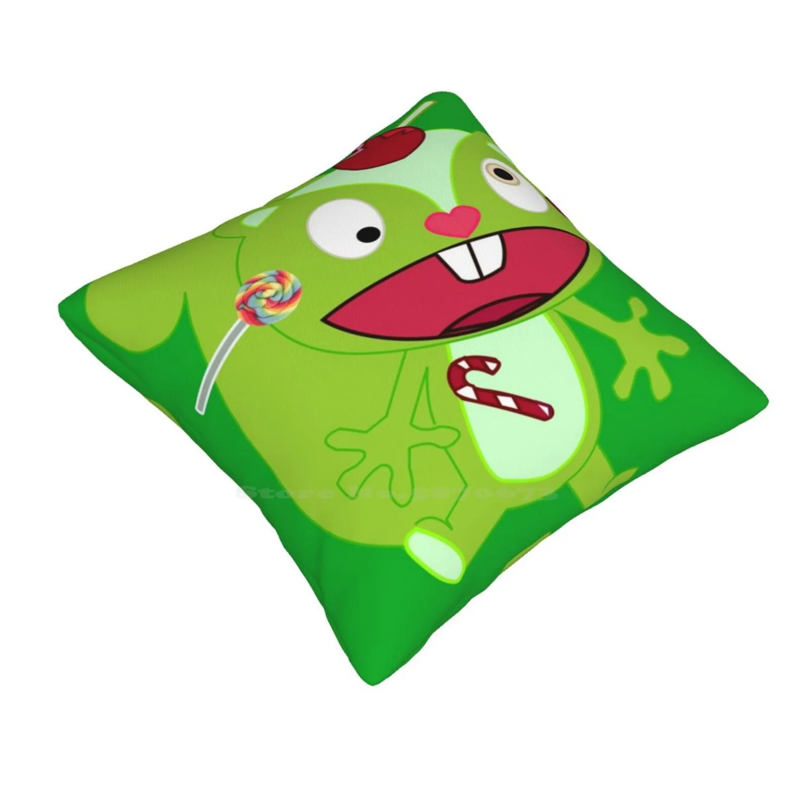 Nutty-Happy Tree Friends Home Sofa Car Waist Throw Pillowcase Psychopath Animation Kids Nutty Happy Tree Friends Impostor