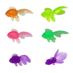 5/10Pcs/lot Mini Soft Rubber Gold Fish Baby Bath Toys Plastic Simulation Small Goldfish Water Toy Fun Kids Swimming Beach Toys