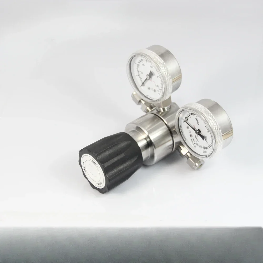 

#for 316L Stainless Steel Pressure Reducing Valve , Helium Gas Regulator With Gauge