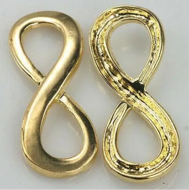 10PCS 34*13mm,Hole: 6x10 mm  Curved Side Infinity Connector EF0366 367 368