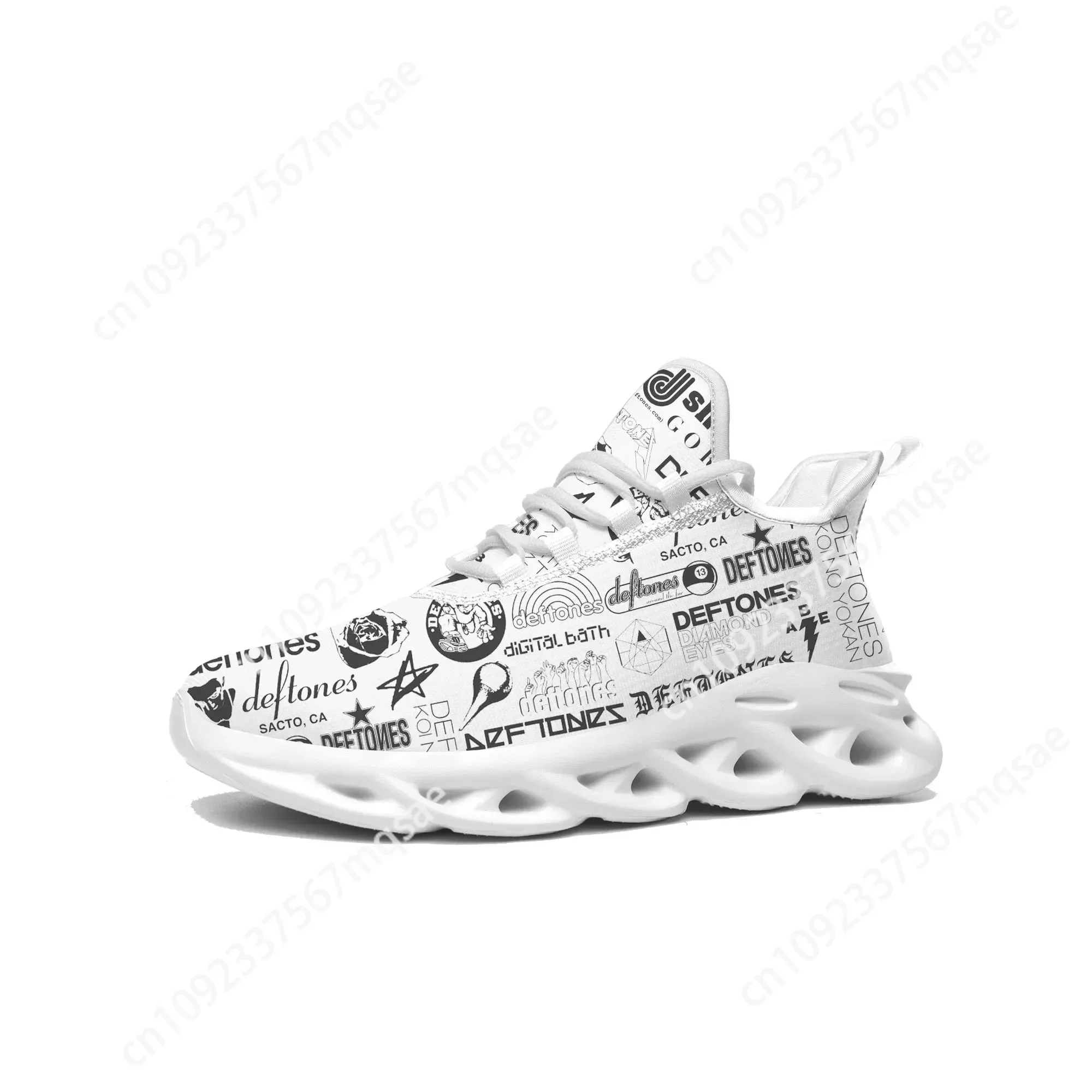 

Deftones Metal Art Rock Band Flats Sneakers Mens Womens Sports Running Shoe Sneaker Lace Up Mesh Footwear Tailor-made Shoe White