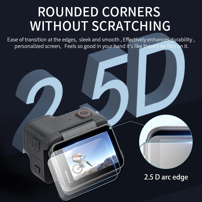 สําหรับ Insta360 Ace/Ace Pro กล้องเลนส์หน้าจอสัมผัสฟิล์ม Protector Anti-Scratch ป้องกันการระเบิดความโปร่งใสสูงฟิล์มชุด