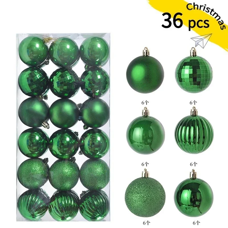 24/36 Stück 3CM Weihnachtskugeln Christbaumschmuck Weihnachtsdekoration Anhänger Heim-Deko Party Neujahr 2026 Geschenkzubehör – Detail 16