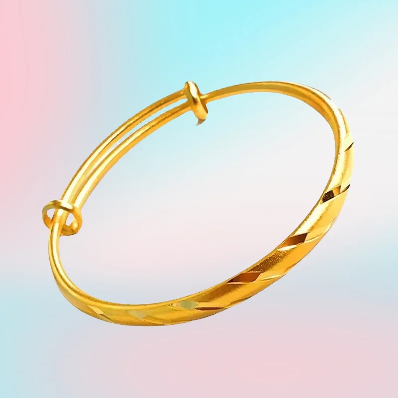 

new 9999 Real Gold 24K Ancient Meteor Shower Bracelet Women's Sandblasted Meteor Shower Bracelet