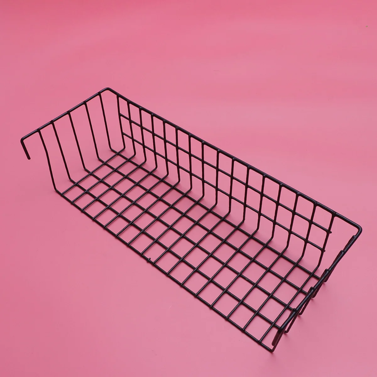 

Wall Mount Storage Basket Iron Mesh Rack For Kitchen Seasoning Can Holder Side Hanging Organizer Rust Resistant Easy Install