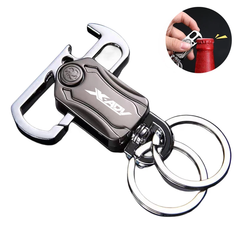 

Bottle Opener Keyring Multi Function Keychain Fingertip Gyro Spiner Gyro Portable Key Ring For HONDA X-ADV XADV 750 Accessories