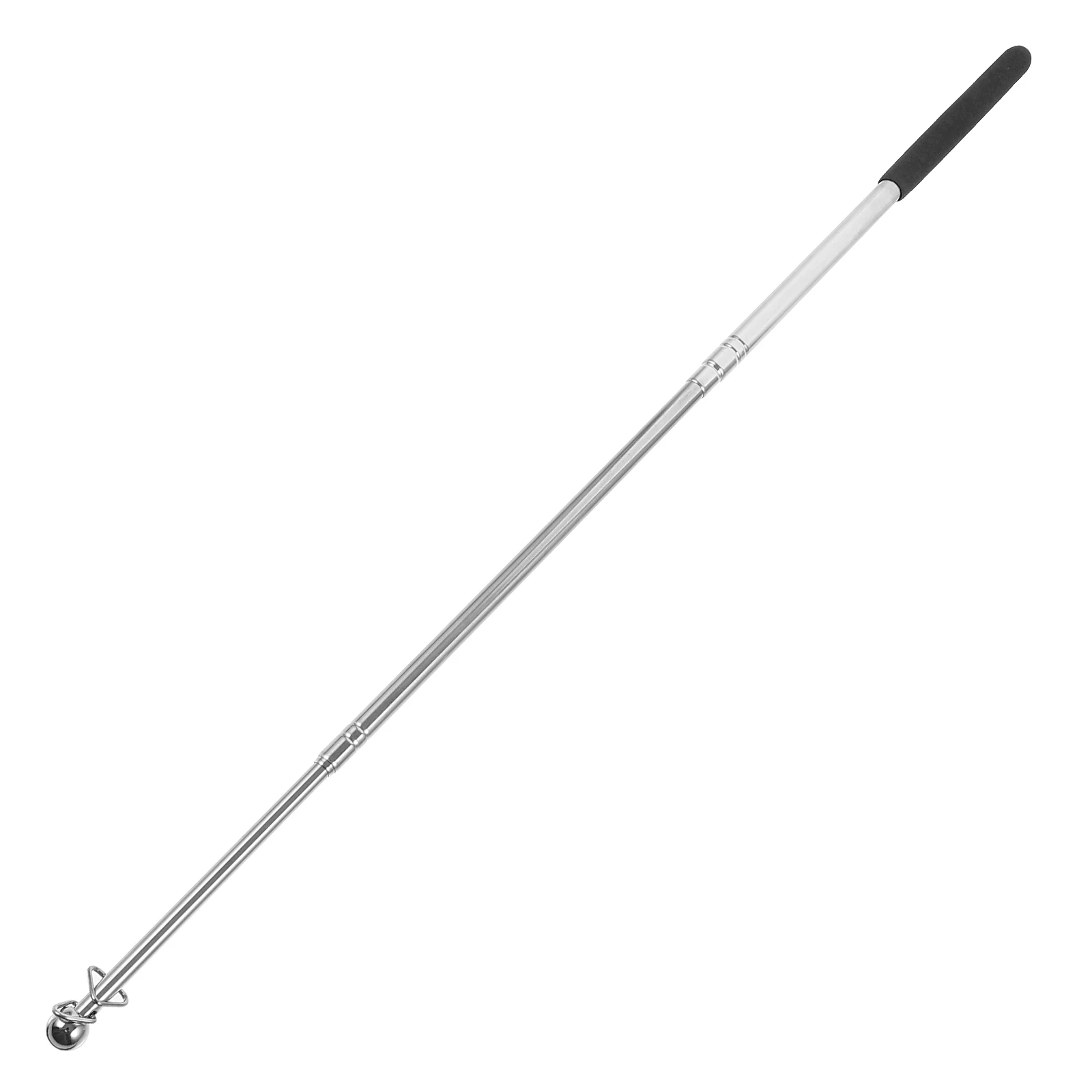 Varilla retráctil para cinta de baile, mástil de bandera telescópico de acero inoxidable, poste guía portátil, actividades de grupo al aire libre