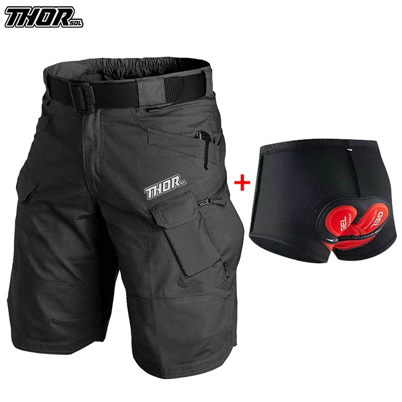 THORSOL Bicycle MTB Men's Short Pants Cycling Shorts Motorcycle Bottoms Mountain Bike Trouser Pantalones Cortos Ciclismo Hombre