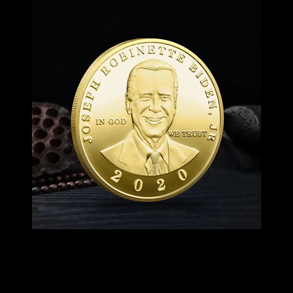 2020 in God We Trust President of United States Joe Biden Collectible Gift Silver Golden Plated Souvenir Coin Commemorative Coin