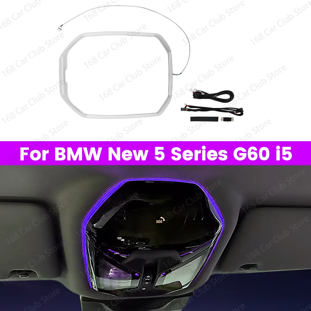 

Светодиодная подсветка салона с 11 цветами для BMW 5 серии G60 i5, декоративная рамка для модификации интерьера автомобиля
