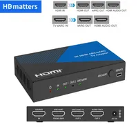 HDMI2.0 ARC/E-ARC Adapter Audio VideoExtractor 4K@60Hz Atmos Vision Converter HDCP2.3 18Gbps for TV Soundbar Amplifier