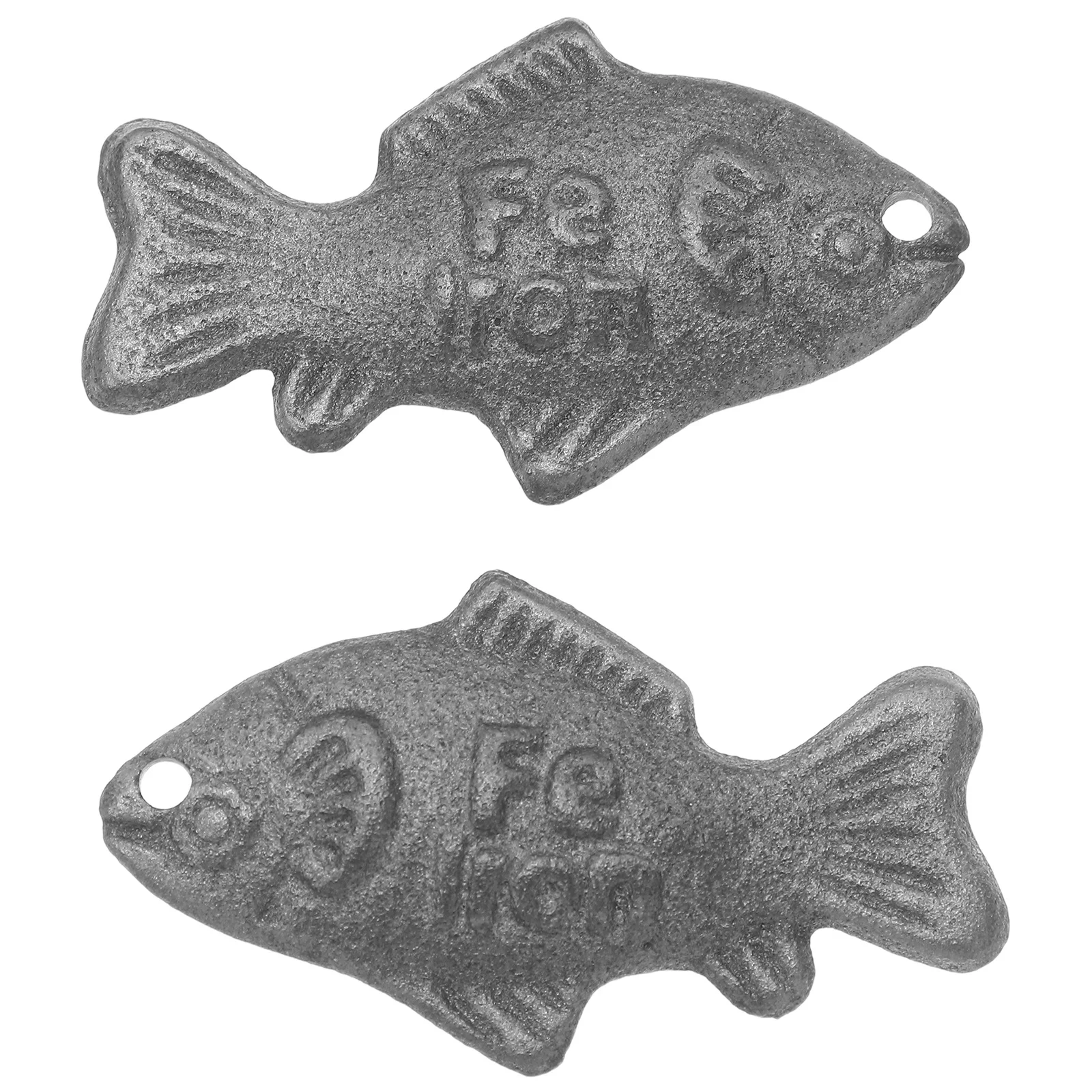 2 Pcs Anemia Iron Tool Deficiency Solution Healthy Cooking Silver Food Fish Boost for Sports Athlete Supplement