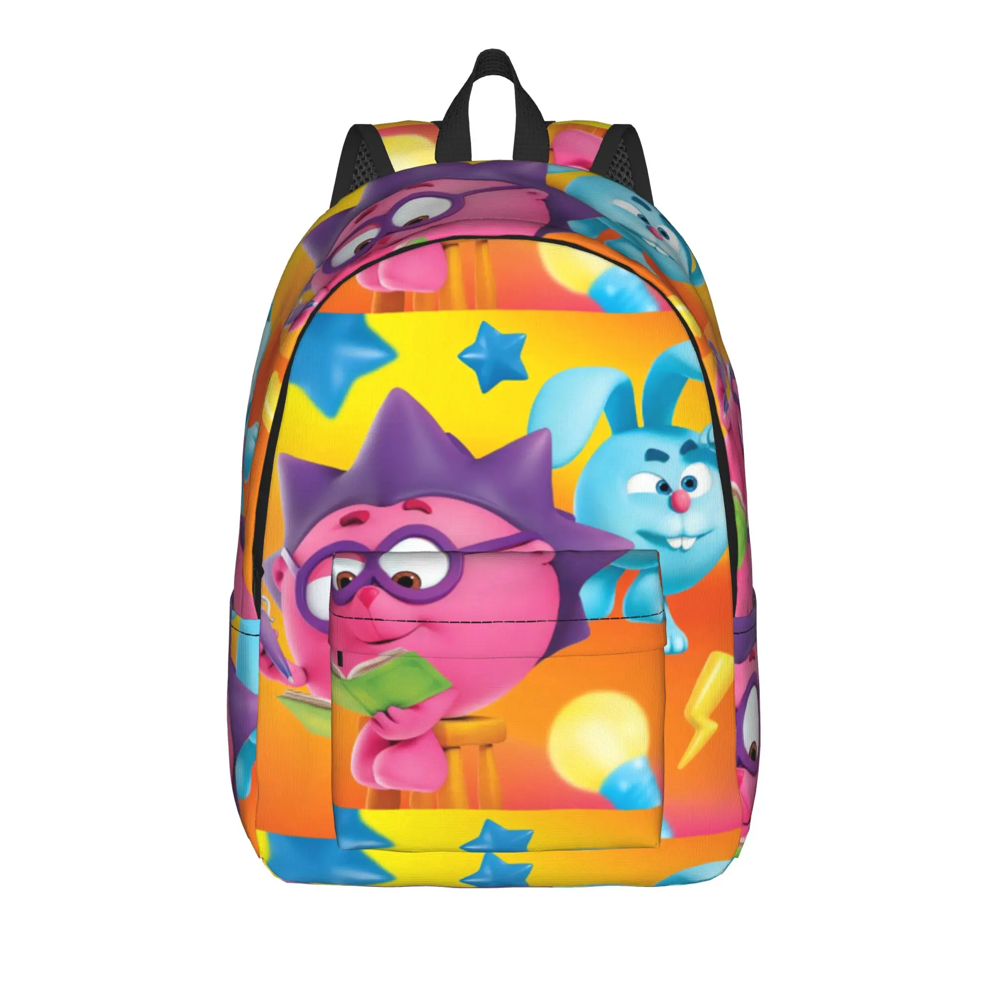 Kikoriki Backpack  Boy Polyester Sport Backpacks Lightweight Fun High School Bags Rucksack
