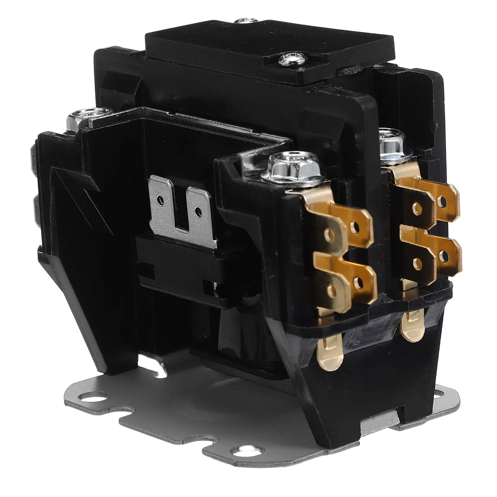 

Black Air Conditioner Contactor 1P 30A 24V Control Voltage for Condenser Compressor Hvac Refrigeration Systems Stable