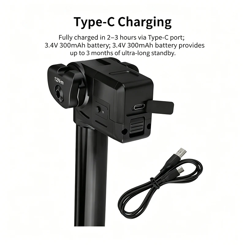 GTMRK ELEVO Wireless Hydraulic Adjustable Dropper Remote Control Seatpost Bicycle Seat Tube IP67 Pole for XC MTB Gravel Bike