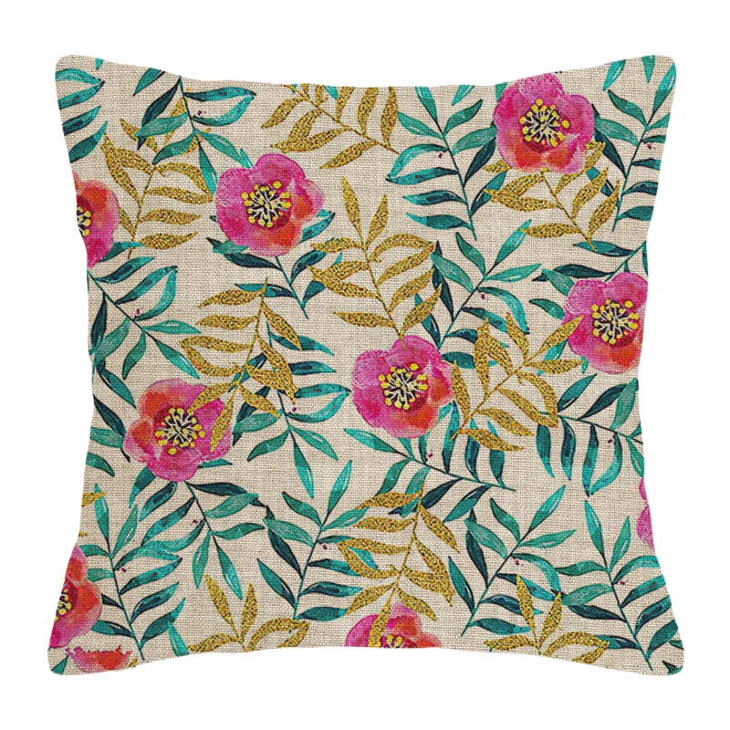 Modern Decorative Cushion for Home Living Room Decor Throw Pillow Cover 45*45 40x40cm 60x60cm 45x45cm 50x50cm Green plants