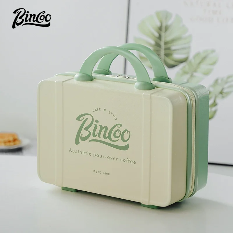 BINCOO Moka Pot Coffee Sets Suitcase Coffee Bean Grinder Drip Kettle Coffee Pot Outdoor CampingTravel Wilderness Portable Kit