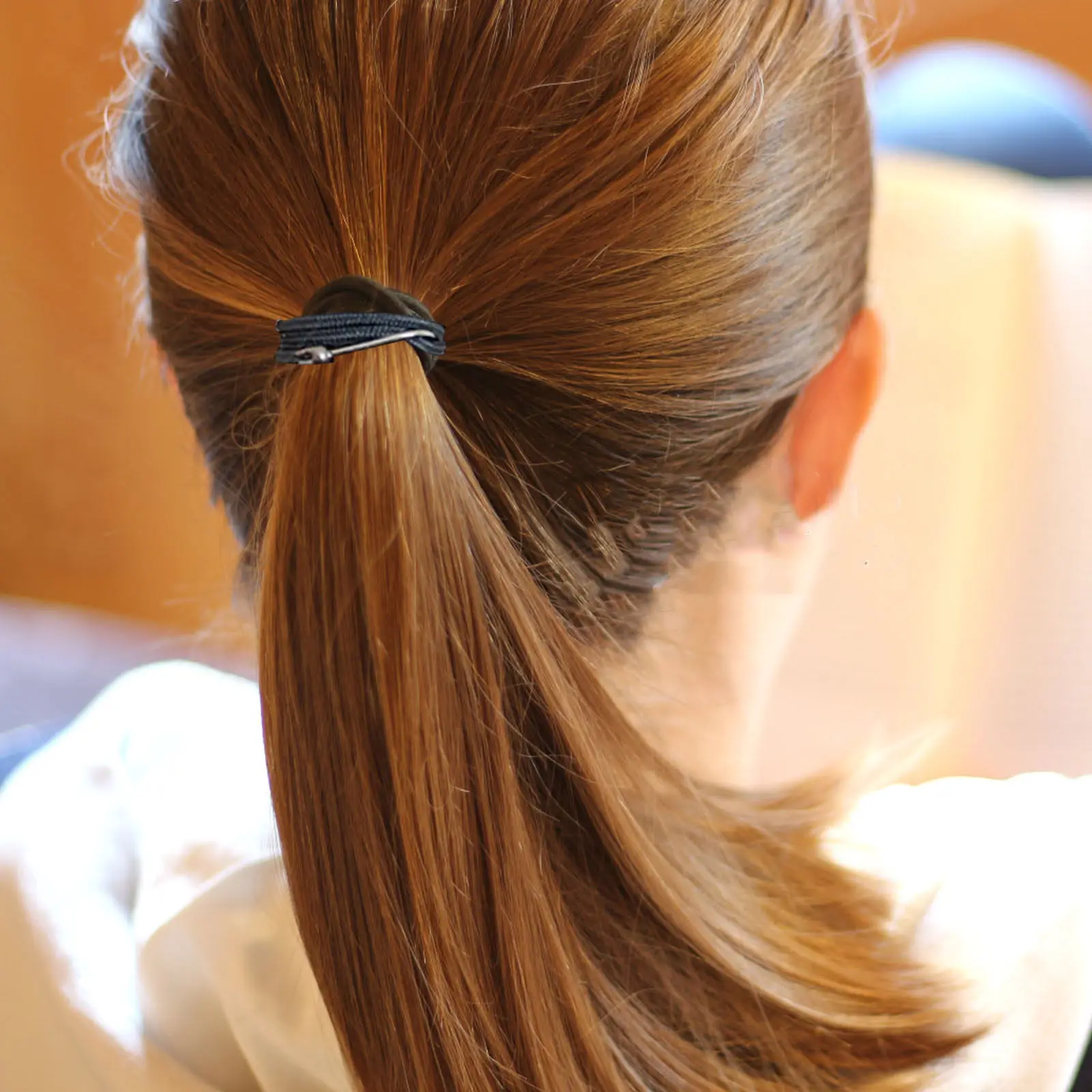 

20Pcs Ponytail Hooks for Thick Hair Elastic Bands Smooth Natural Hairstyling Coffee Ponytail Hooks Hair Elastics