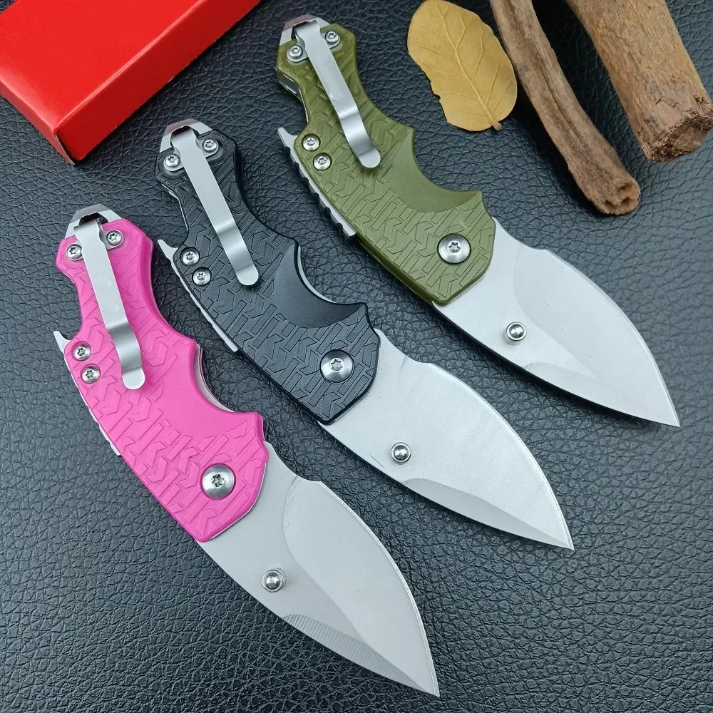 KS 3800 Multicolor Mini Folding Knife 8Cr13Mov Blade Nylon Fiberglass Handle Camping Knife Outdoor Hunting Tactical Tool