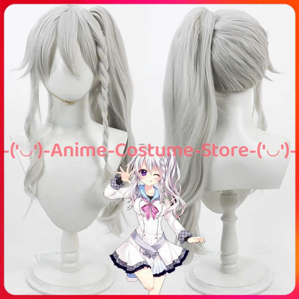 

9-невять Kokonotsu Kokonoe Kokonotsuki Shinkai Amane, парик для косплея, хвост, персонаж аниме, Хэллоуин, карнавальный костюм для вечеринки, парики