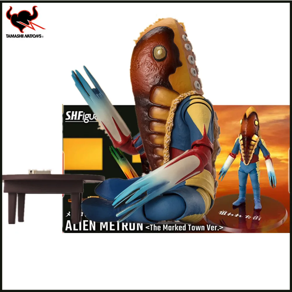 

In Stock Original Anime Ultraman Alien Metron S.H.Figuarts Action Figures Alien Metron SHF Toys for Children Collector Model