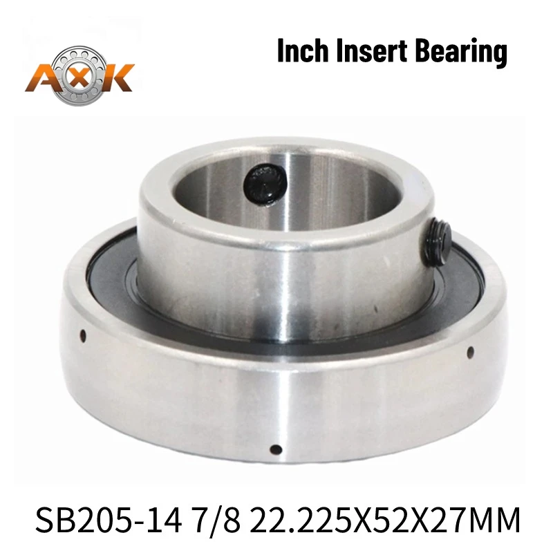 

SB205-14 7/8 22,225x52x27 мм Дюймовый вставной подшипник Внешний дуговой подшипник с плоским дном и верхним проводом