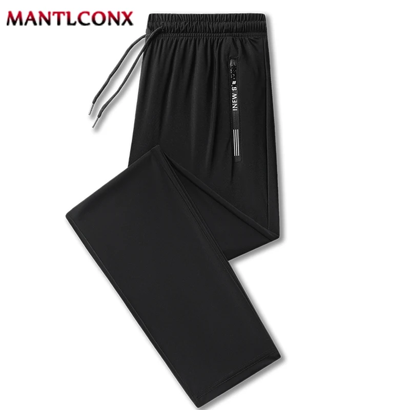 Summer Casual Pants Men Running Jogging Gym Fitness Quick Dry Trousers Men Outdoor Sports Pants Men Women Sweatpants Black 3XL