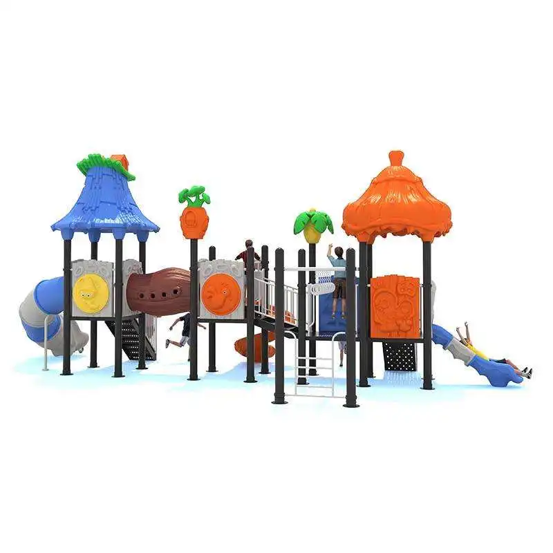 Manufacturers wholesale kindergarten equipment outdoor children's playground plastic slide