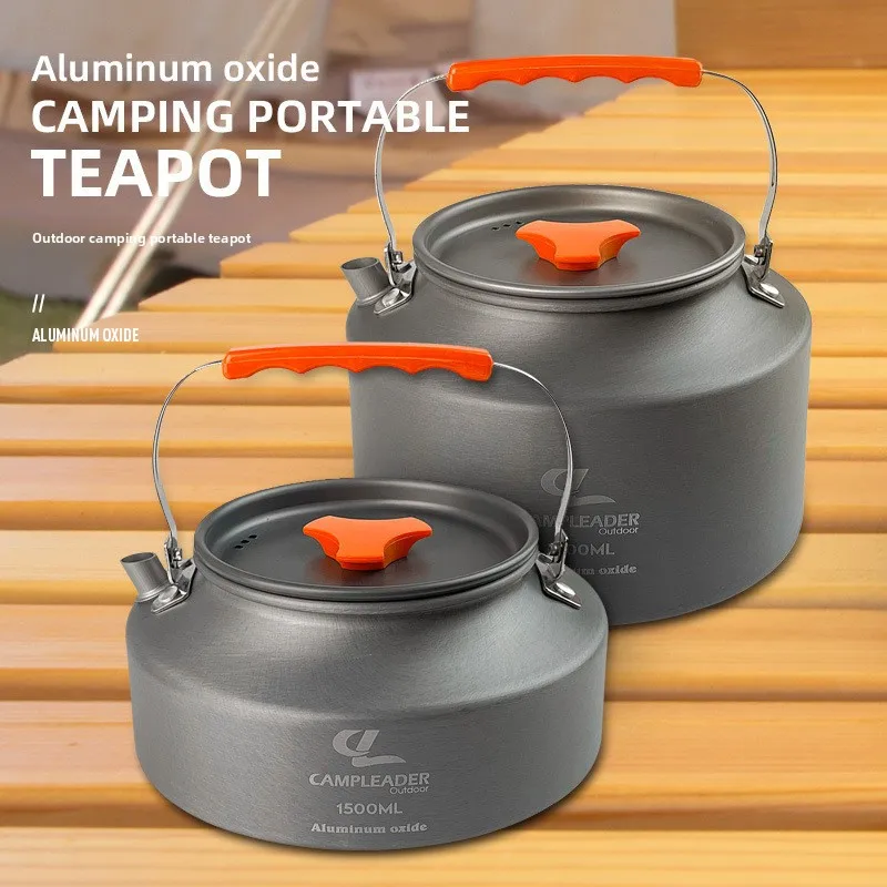 

Camping Kettle, Lightweight Aluminum Alloy Teapot, Outdoor Travel Cooking Utensils, Travel and Hiking Picnic Tableware