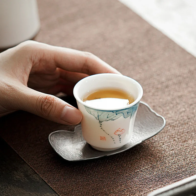 Hand-Painted Lotus … - image