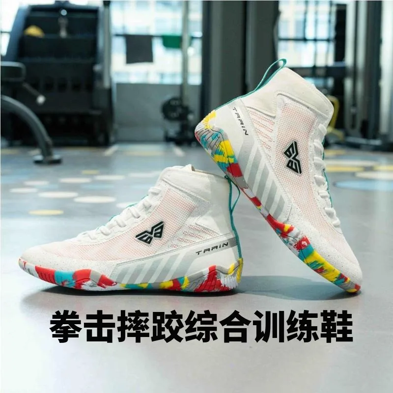 

2026 New Wrestling Shoes Men Women Luxury Brand Boxing Shoes For Unisex Designer Fighting Shoes Couples Gym Training Shoe