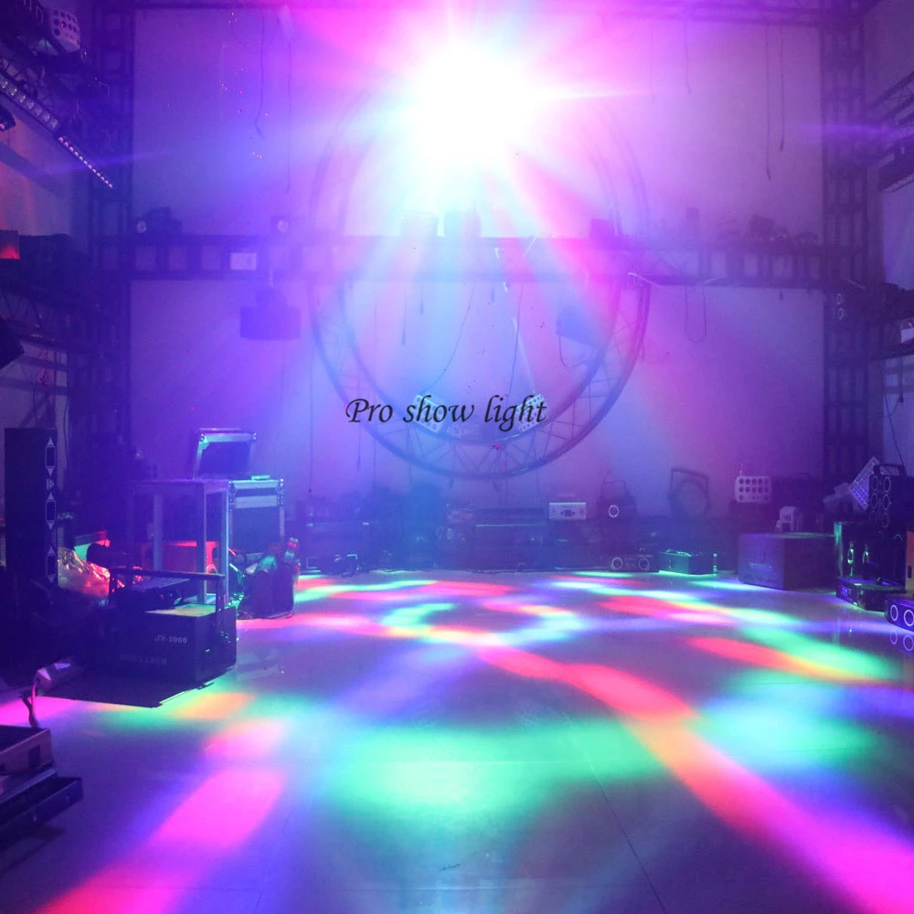 Disco Party Strobe Light, Magic Ball, LED Waterwave, DMX, Controle Remoto, DJ Laser, KTV Bar, 45W, 6in 1 Efeito