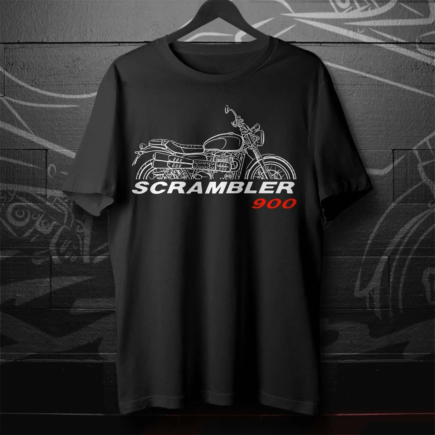 

2006-2024 Models British Scrambler 900 Motorcycle T-Shirt 100% Cotton O-Neck Short Sleeve Casual Mens T-shirt Rider Streetwear