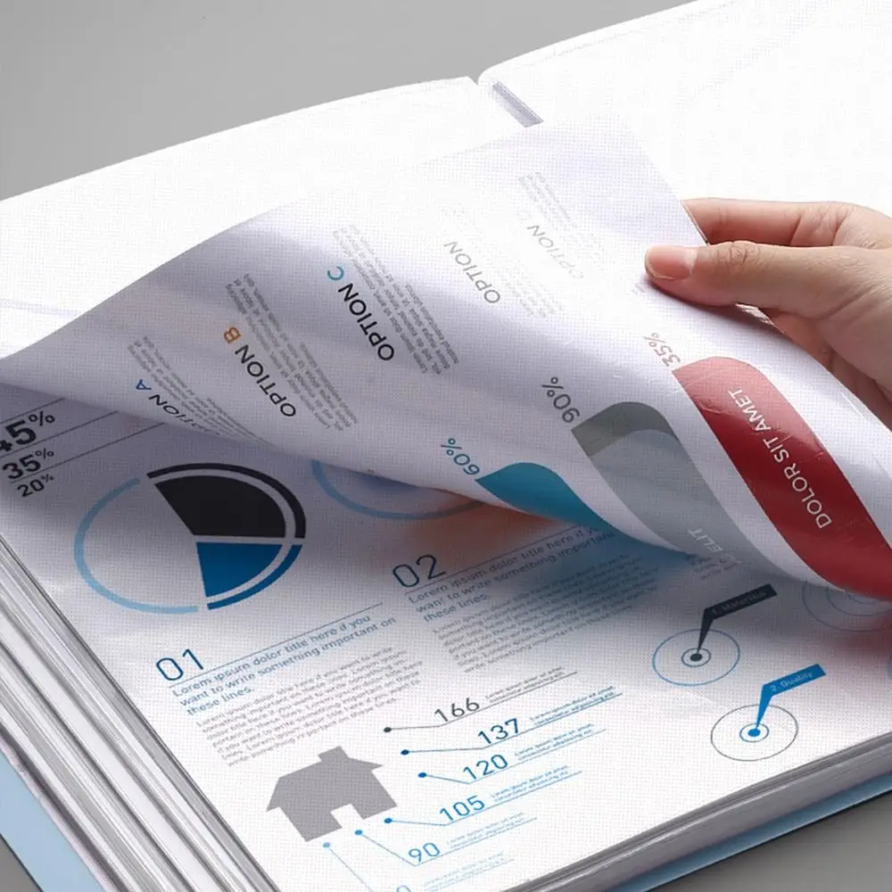 Настольная папка для хранения файлов формата А4, многофункциональный органайзер для файлов формата А4, пылезащитный, водонепроницаемый, держатель для документов, квитанция