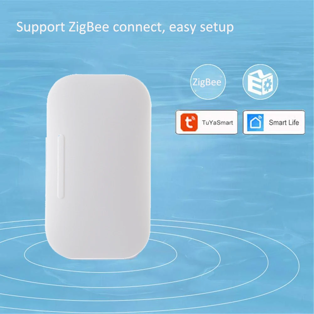 ZigBee Water Leak Sensor and Alarm with Leak Alert Water Leak Detector Flood Sensor Alarm Battery Powered