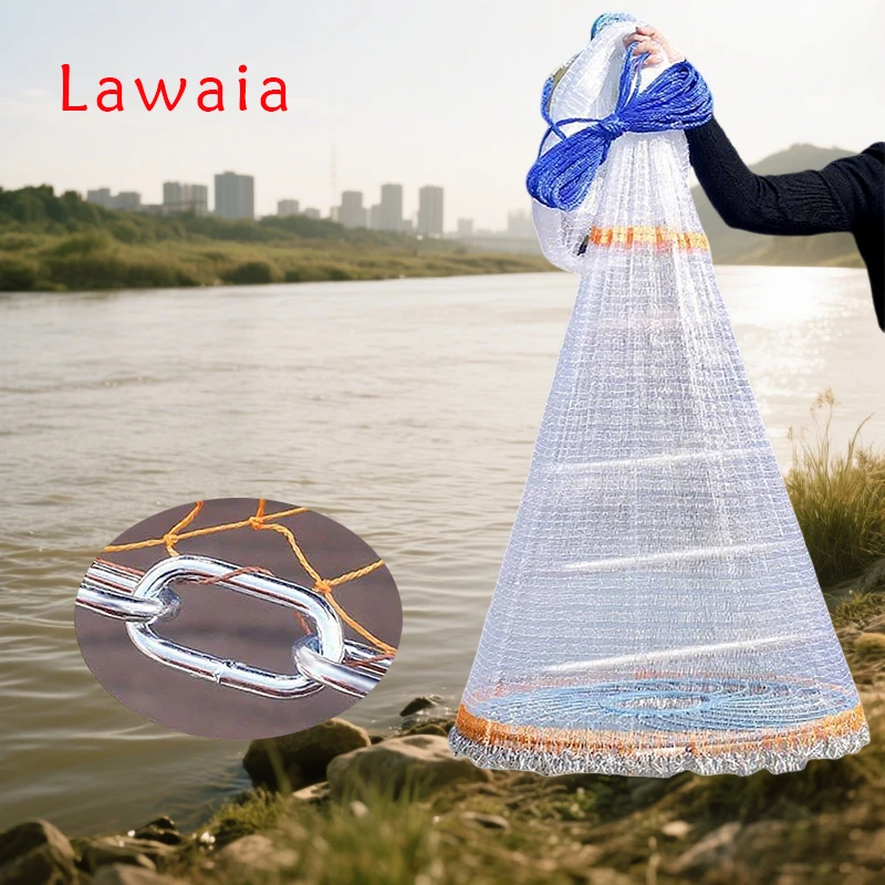 lawaia-red-de-fundicion-a-mano-anillo-azul-red-de-pesca-para-lanzar-hilo-de-monofilamento-cable-trenzado-colgante-de-cadena-de-hierro-fundido
